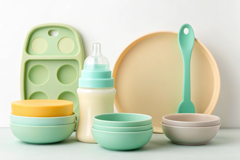 Silicone baby products and kitchenware