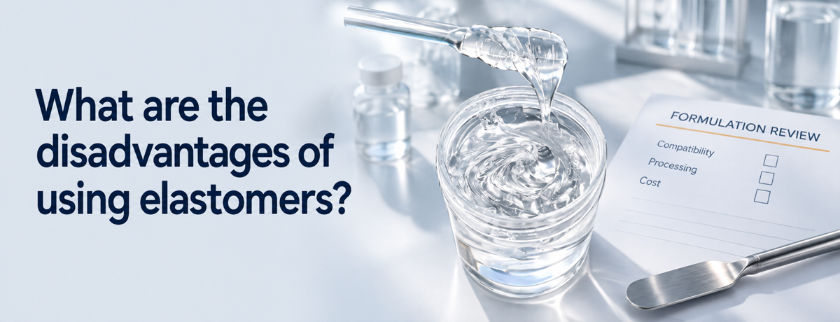What are the disadvantages of using elastomers?