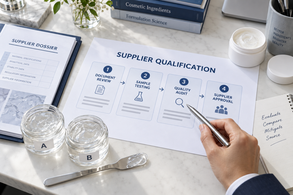 supplier qualification workflow for elastomer gel buyers